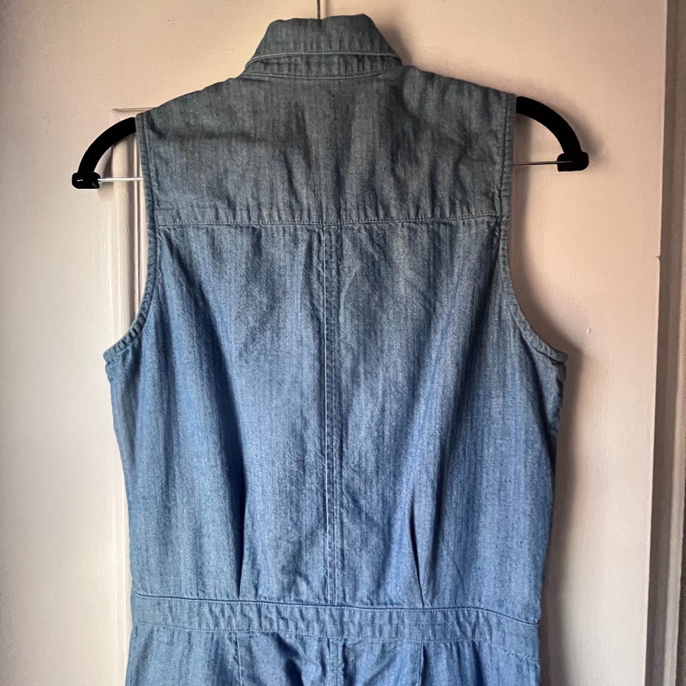 Steven Alan Sleeveless Denim Jumpsuit Size S - Picture 7 of 16